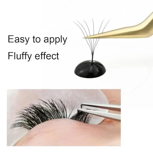 NAGARAKU Premade Volume Fans 6D 0.07 C 15mm 320 Fans Matte Black | Professional Salon Lash Extensions thumbnail 8