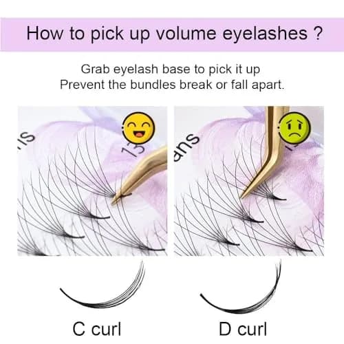 NAGARAKU Premade Volume Fans 6D 0.07 C 15mm 320 Fans Matte Black | Professional Salon Lash Extensions thumbnail 3