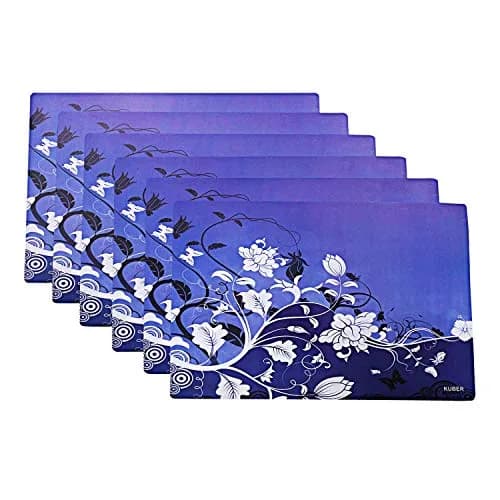 Kuber Industries PVC Refrigerator Drawer Mats 46cm x 31cm (Set of 6, Blue) | Protects Fridge Drawers from Scratches & Dirt thumbnail 3