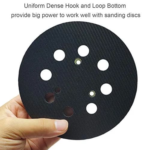 M-jump 5 Inch 125mm Hook and Loop Sanding Pad with 8 Dust Holes | Replacement for Makita Orbital Sanders thumbnail 5