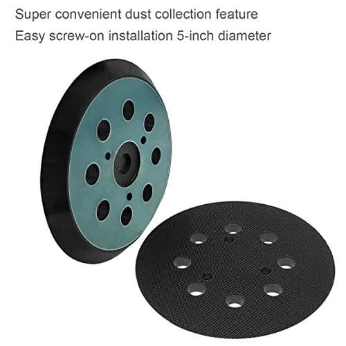 M-jump 5 Inch 125mm Hook and Loop Sanding Pad with 8 Dust Holes | Replacement for Makita Orbital Sanders thumbnail 6