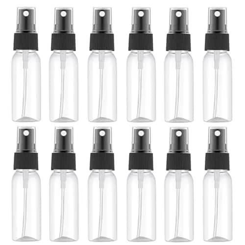 Lil Ray Clear 1 Oz (30ml) Small Plastic Spray Bottles | 12-Pack Refillable Fine Mist Travel Containers thumbnail 1