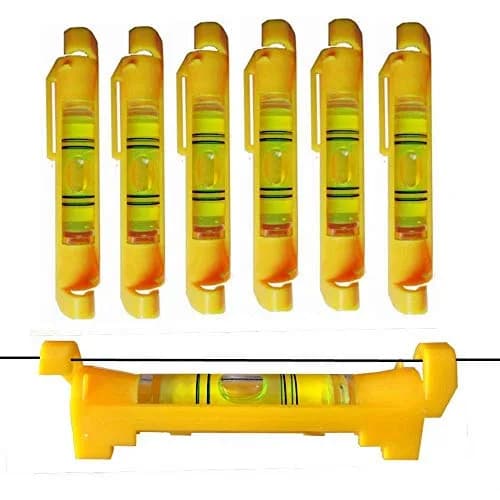 YOTOM Hanging Bubble Line Level 7.6 cm (3 Inch) Pack of 7 | Essential for Trades & DIY Projects thumbnail 1