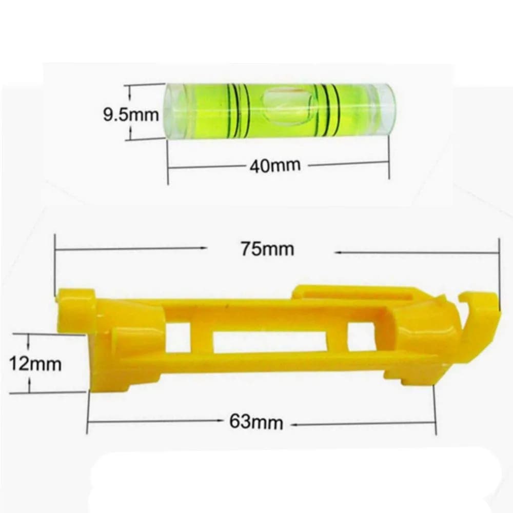 YOTOM Hanging Bubble Line Level 7.6 cm (3 Inch) Pack of 7 | Essential for Trades & DIY Projects - view 3