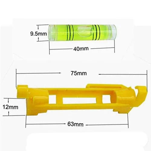 YOTOM Hanging Bubble Line Level 7.6 cm (3 Inch) Pack of 7 | Essential for Trades & DIY Projects thumbnail 3