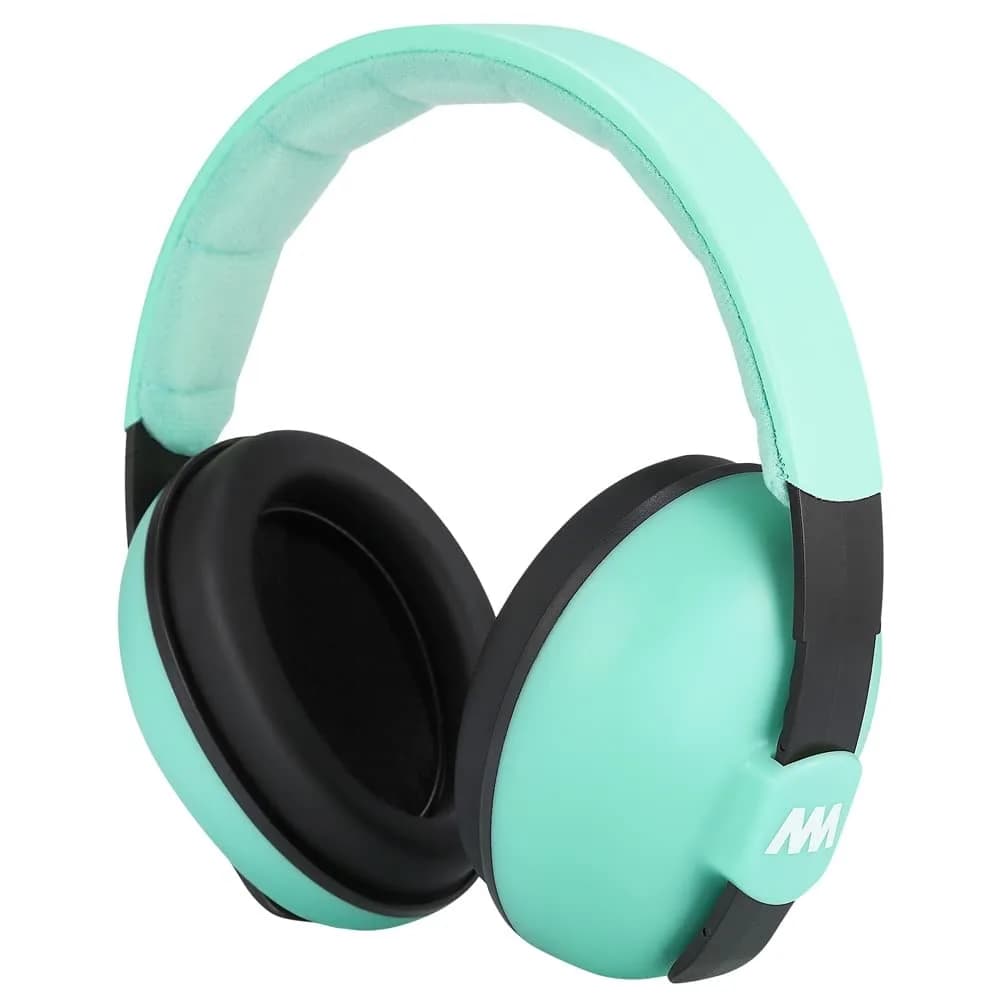 Mumba Baby Earmuffs for Infants & Toddlers, Ages 3 Months-3 Years, Yellow | Noise Cancelling Headphones with 31dB NRR — Aqua