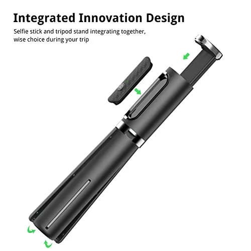 ATUMTEK Selfie Stick Tripod 80cm (31.3") with Bluetooth Remote | Integrated Aluminum Design for iPhone & Samsung thumbnail 2