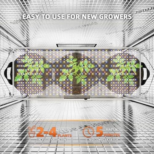 Spider Farmer SF2000 LED Grow Light 200W 2x4 ft Coverage | Full Spectrum Dimmable for Indoor Plants thumbnail 6