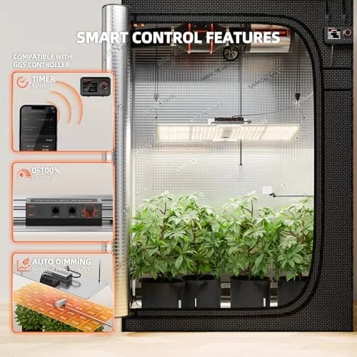 Spider Farmer SF2000 LED Grow Light 200W 2x4 ft Coverage | Full Spectrum Dimmable for Indoor Plants thumbnail 7