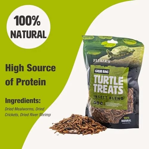 Fluker's Grub Bag Turtle Treats Insect Blend Freeze Dried River Shrimp Crickets Mealworms 340g (12 oz) | High Protein Reptile Food thumbnail 3