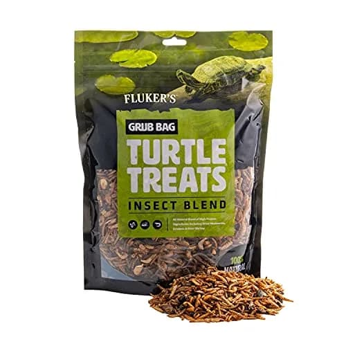 Fluker's Grub Bag Turtle Treats Insect Blend Freeze Dried River Shrimp Crickets Mealworms 340g (12 oz) | High Protein Reptile Food - main product image