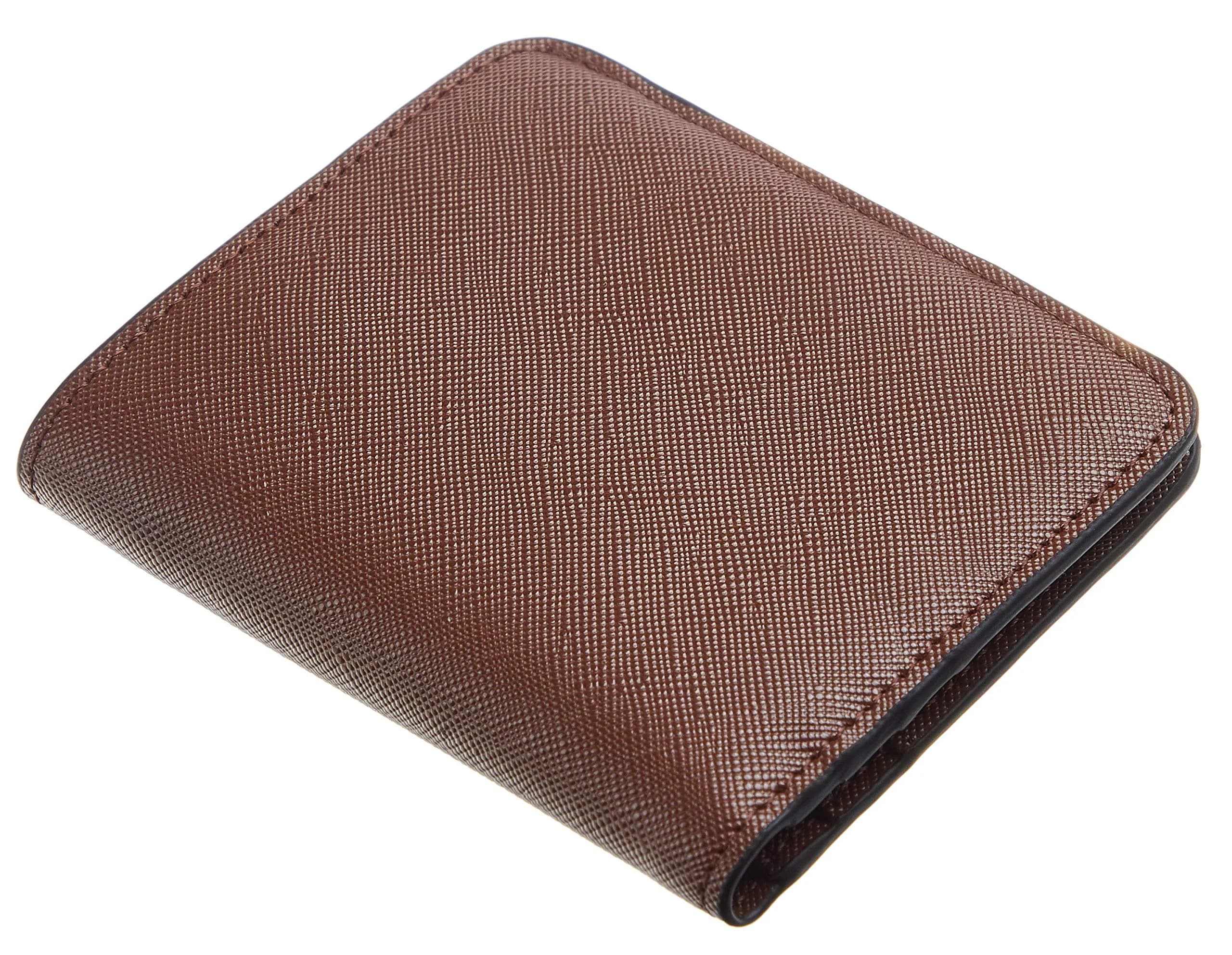 Toughergun Women's Slim Leather Wallet in CH Deep Brown - RFID Protected Compact Bifold Mini Purse - view 3