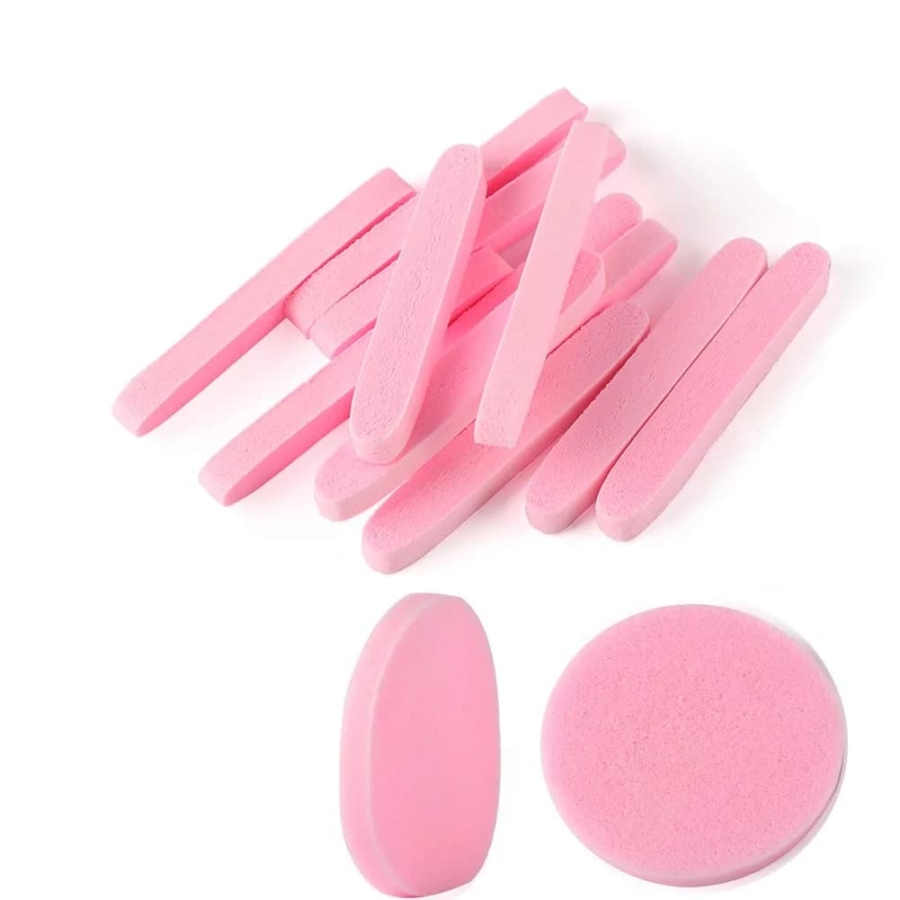 Tegelrying Pink Compressed Facial Sponges 120 Count | Professional Makeup Removal & Cleansing Pads - main product image