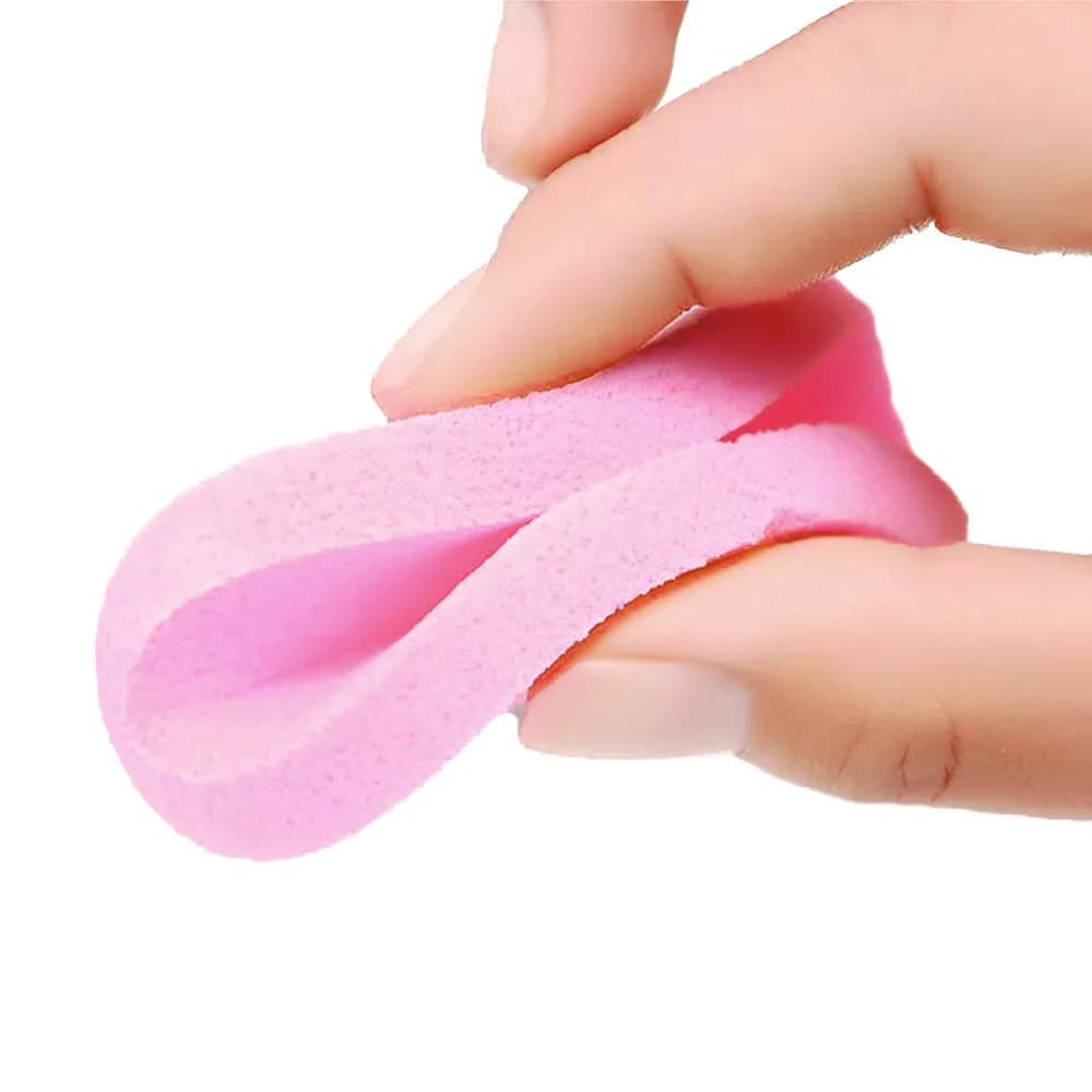 Tegelrying Pink Compressed Facial Sponges 120 Count | Professional Makeup Removal & Cleansing Pads - view 5
