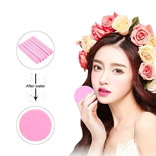 Tegelrying Pink Compressed Facial Sponges 120 Count | Professional Makeup Removal & Cleansing Pads thumbnail 6