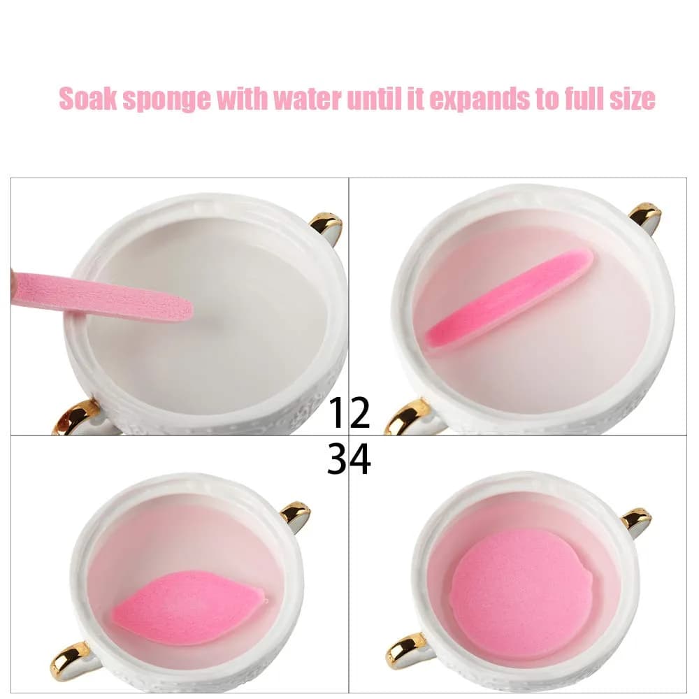 Tegelrying Pink Compressed Facial Sponges 120 Count | Professional Makeup Removal & Cleansing Pads - view 4