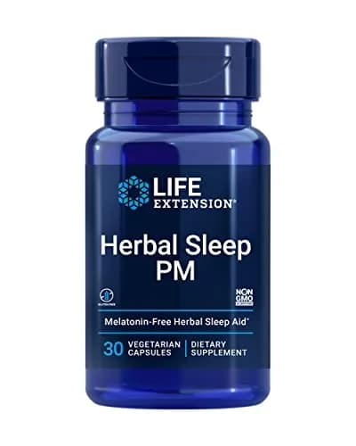 Life Extension Herbal Sleep PM, 30 Vegetarian Capsules | Supports Sleep & Stress Response thumbnail 1