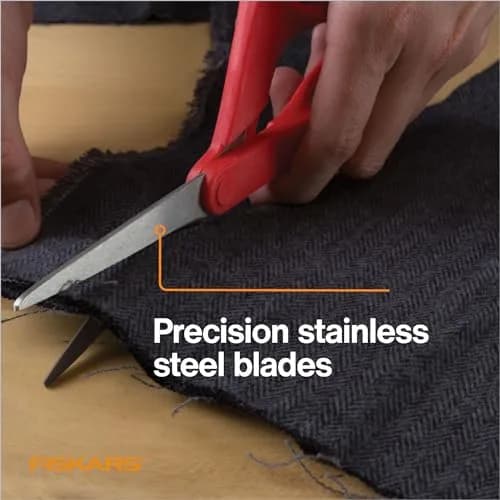 Fiskars Petite Left-Handed All-Purpose Scissors 7 Inch (17.78 cm) | Precision Stainless Steel Blades for Fabric & Crafts thumbnail 4