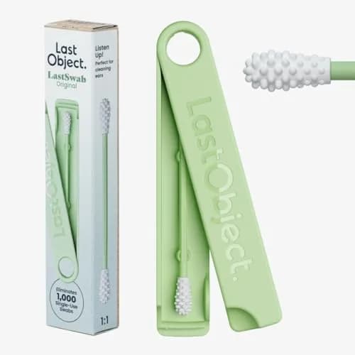 LastSwab Reusable Cotton Swabs Green | Eco-Friendly Zero Waste Alternative for Ear Cleaning & Beauty Touch-ups thumbnail 1
