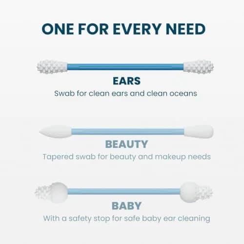 LastSwab Reusable Cotton Swabs for Ear Cleaning Blue | Sustainable Alternative to Single-Use Q Tips thumbnail 5
