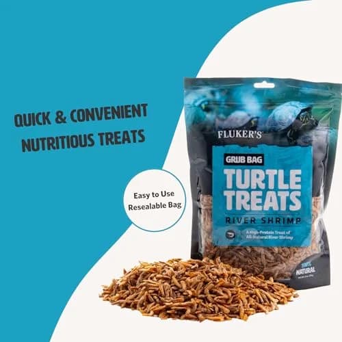 Fluker's Grub Bag Turtle Treats 12 oz | High Protein Freeze Dried River Shrimp for Aquatic Reptiles thumbnail 6