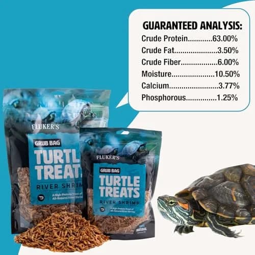 Fluker's Grub Bag Turtle Treats 12 oz | High Protein Freeze Dried River Shrimp for Aquatic Reptiles thumbnail 2