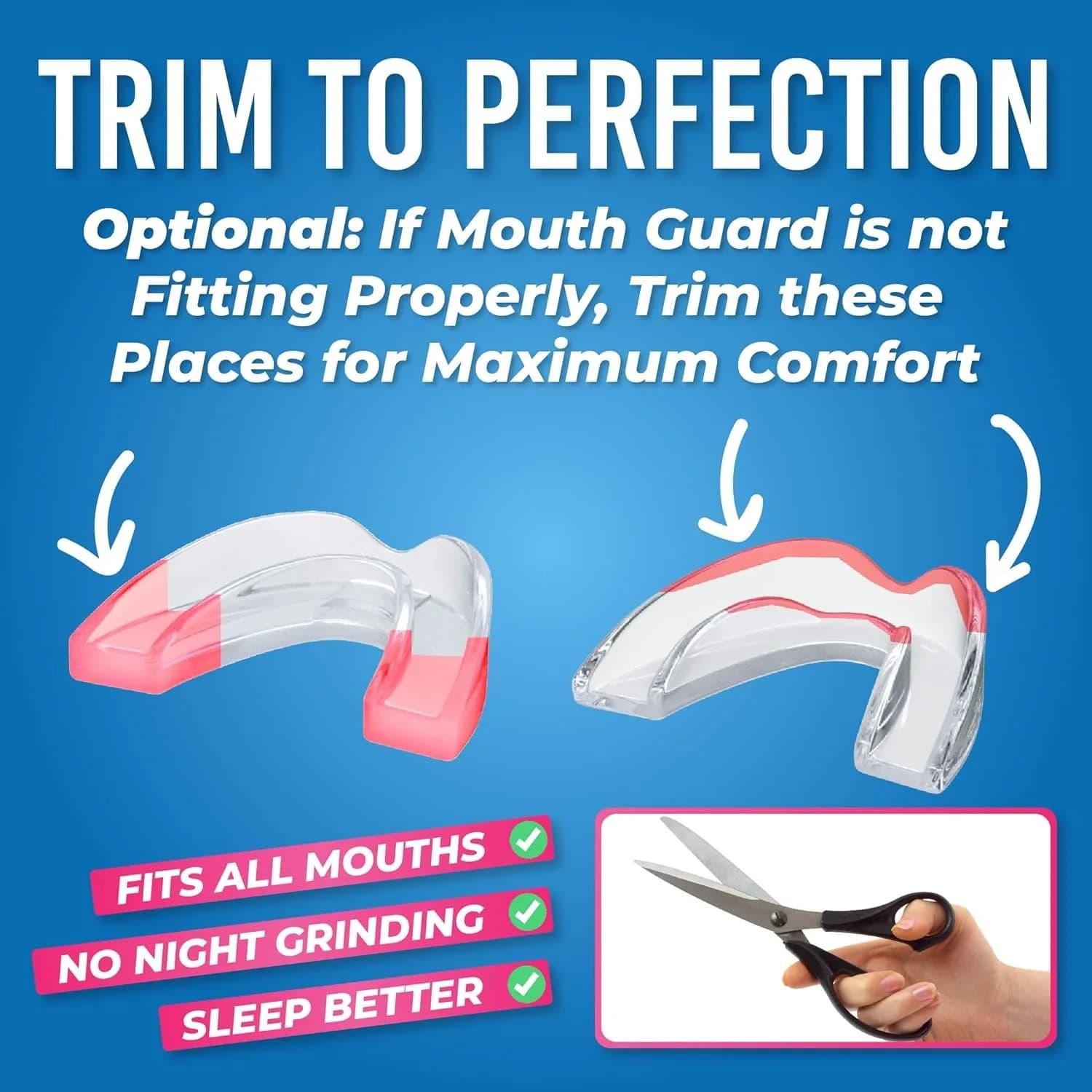 HONEYBULL Custom Moldable Night Guards 6 Pack (3mm & 6mm) | Boil and Bite for Teeth Grinding Protection - view 3