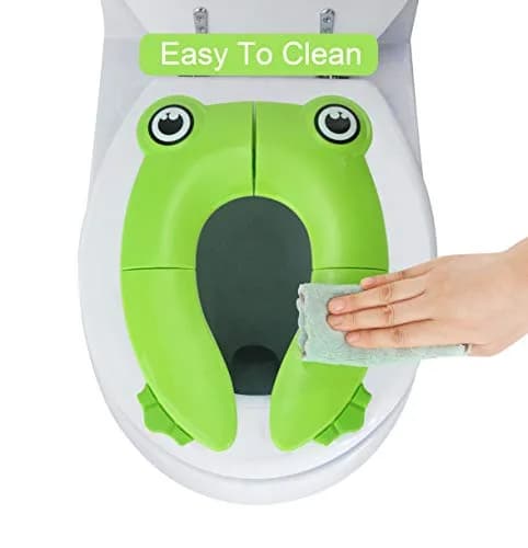 PandaEar Folding Froggy Travel Toilet Seat Cover for Toddlers | 2.51 cm (1 inch) Height thumbnail 4