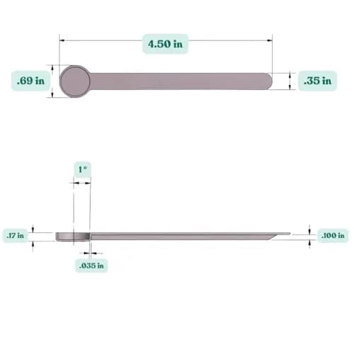 Supplement and Supply 1/8 Teaspoon (0.625 mL) Food-Grade BPA-Free Measuring Spoon Pack of 10 | Precise Portion Control thumbnail 2