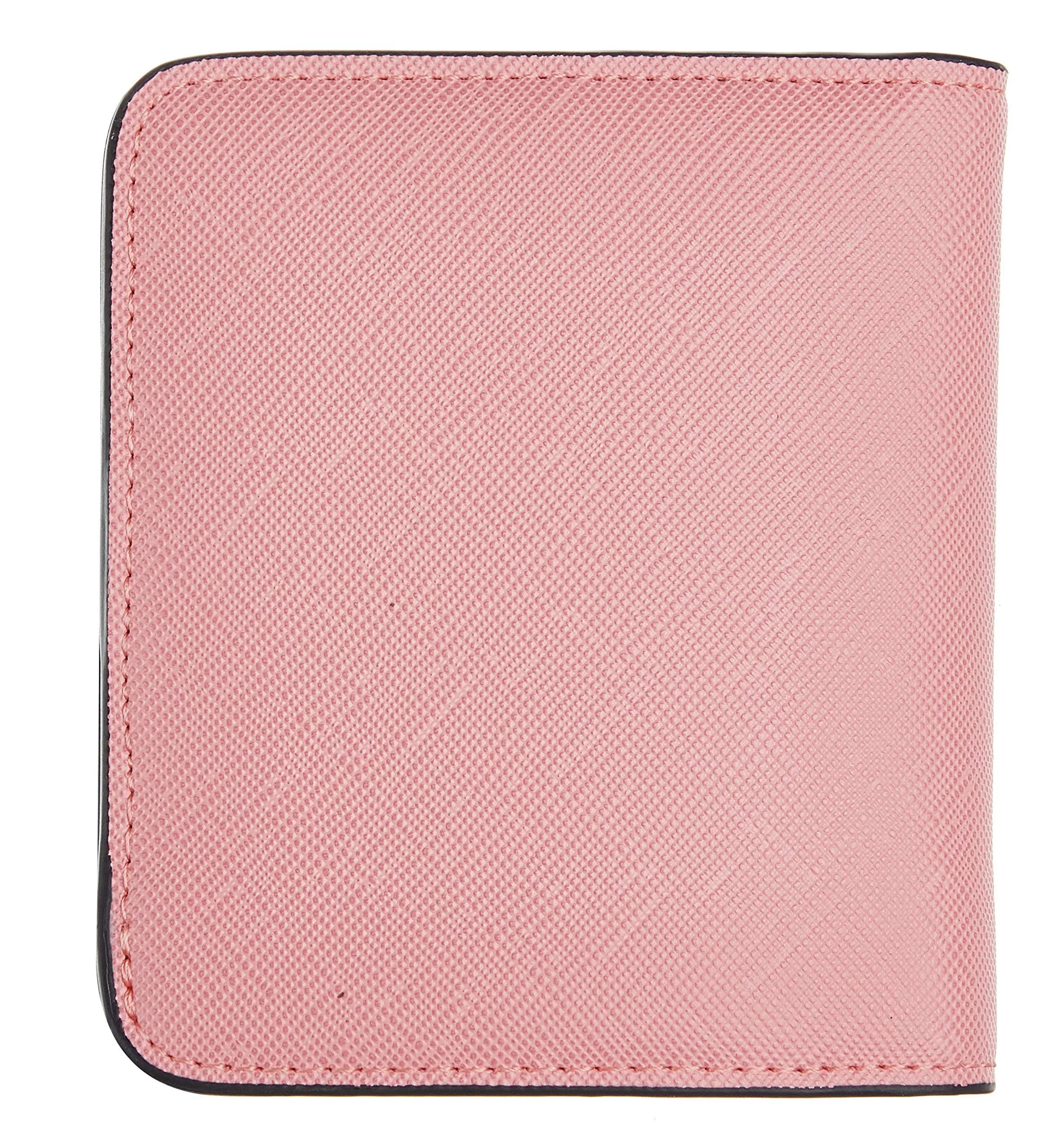 Toughergun Women's Slim Leather Wallet with RFID Protection, Compact Bifold Mini Purse, CH Sakura Pink | 10.67cm x 9.14cm x 2.03cm - view 4