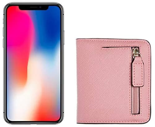 Toughergun Women's Slim Leather Wallet with RFID Protection, Compact Bifold Mini Purse, CH Sakura Pink | 10.67cm x 9.14cm x 2.03cm thumbnail 6