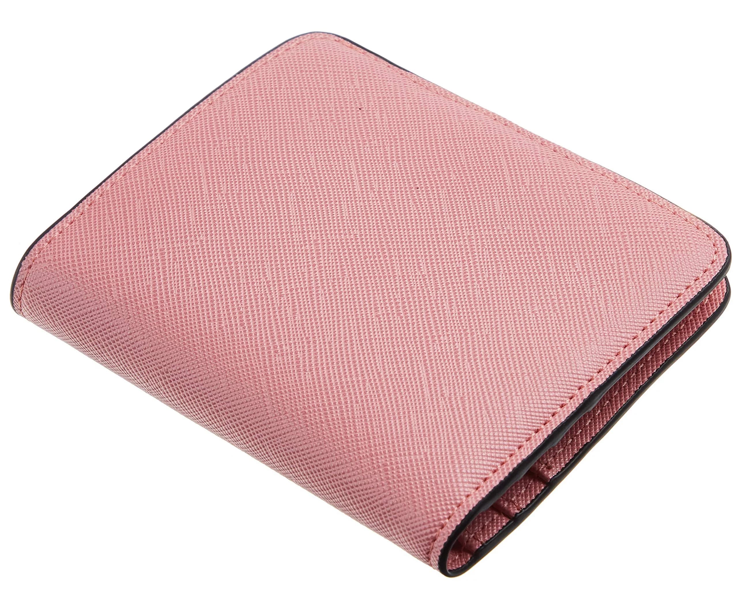Toughergun Women's Slim Leather Wallet with RFID Protection, Compact Bifold Mini Purse, CH Sakura Pink | 10.67cm x 9.14cm x 2.03cm - view 3
