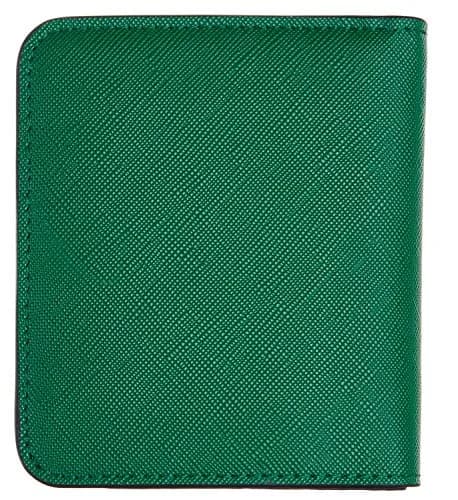 Toughergun CH Green Women's Slim Leather RFID Bifold Mini Wallet Purse thumbnail 4