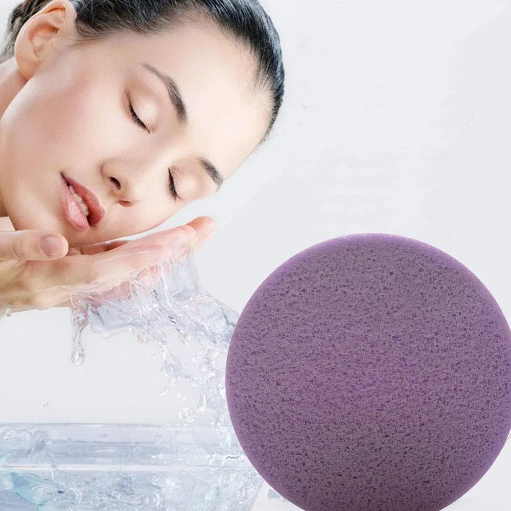 Tegelrying Compressed Facial Sponges, 120 Count Purple | Professional Makeup Removal & Cleansing - view 7
