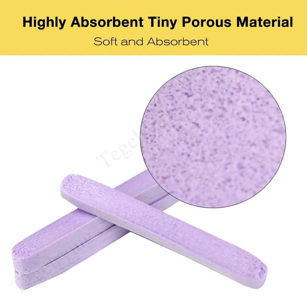 Tegelrying Compressed Facial Sponges, 120 Count Purple | Professional Makeup Removal & Cleansing - view 4
