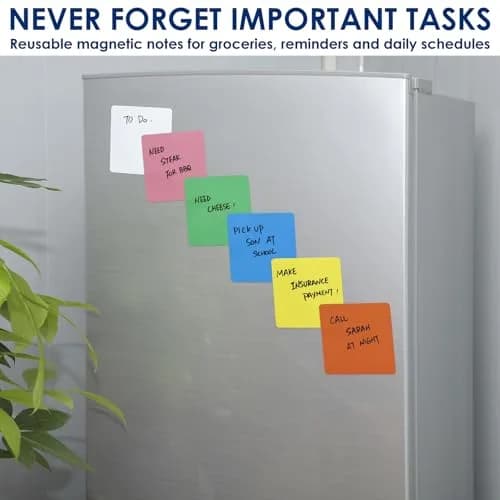 Navy Penguin Dry Erase Magnets 24 Pack 4x4 in | Magnetic Notes for Whiteboard & Fridge thumbnail 4