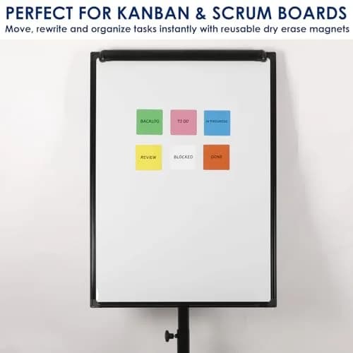 Navy Penguin Dry Erase Magnets 24 Pack 4x4 in | Magnetic Notes for Whiteboard & Fridge thumbnail 5