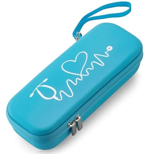 caseling Blue PU Leather Stethoscope Case | Water-Resistant, Shockproof, Dust-Proof for Nurse Accessories thumbnail 2