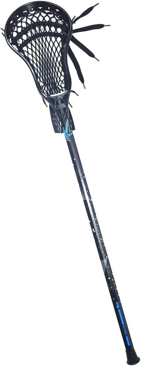 CAKLOR Complete Attack/Midfield Lacrosse Stick 41 inches (104 cm) | Lightweight Alloy Handle for Entry-Level Players — Black