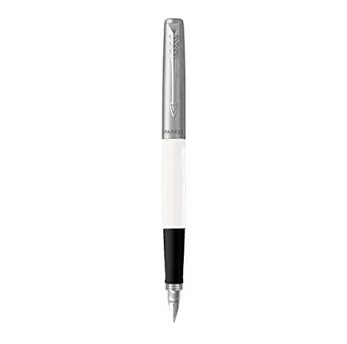 Parker Jotter Originals Fountain Pen Classic White Finish Medium Nib 13cm (0.5in) | Smooth Ink Flow thumbnail 2