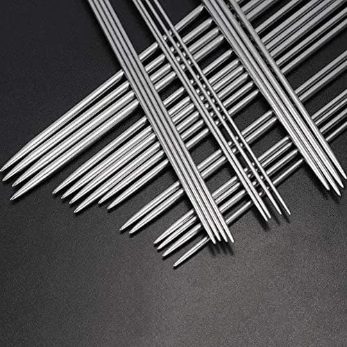 BCMRUN Knitting Needle Set 2mm-8mm (0.08-0.31 inch) | 22PCS Stainless Steel Straight Needles with Accessories thumbnail 6