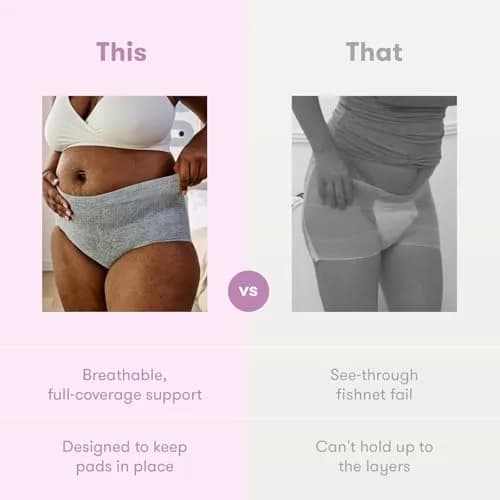 Frida Mom Disposable Postpartum Underwear, High Waist C-Section Panties, 8 Count | Breathable Microfiber & Spandex thumbnail 6