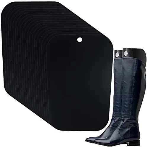 Ruisita Boot Shaper Form Inserts 8 Pairs (16 Sheets) Reusable PVC Black | Maintains Boot Shape & Ventilation thumbnail 1