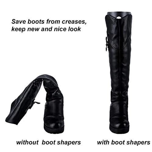Ruisita Boot Shaper Form Inserts 8 Pairs (16 Sheets) Reusable PVC Black | Maintains Boot Shape & Ventilation thumbnail 5