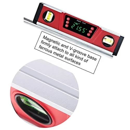 2PM TOOLS 10-Inch Digital Torpedo Level & Protractor | IP54 Dust/Water Resistant | Magnetic Base | Bright LED Display thumbnail 3