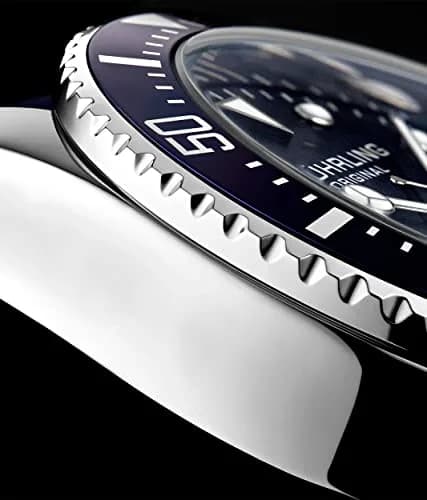 Stuhrling Original Men’s Dive Watch 42mm Stainless Steel | Water Resistant to 100M, Japanese Quartz, Rubber Strap thumbnail 8