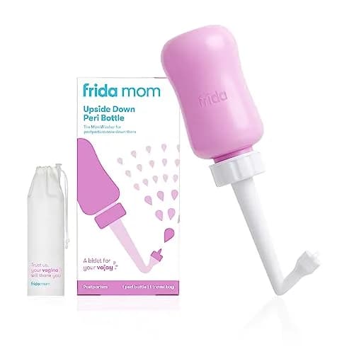 Frida Mom Upside Down Peri Bottle for Postpartum Care, Portable Bidet 296ml (10 Fl Oz) | Essential Postpartum Recovery Tool thumbnail 1
