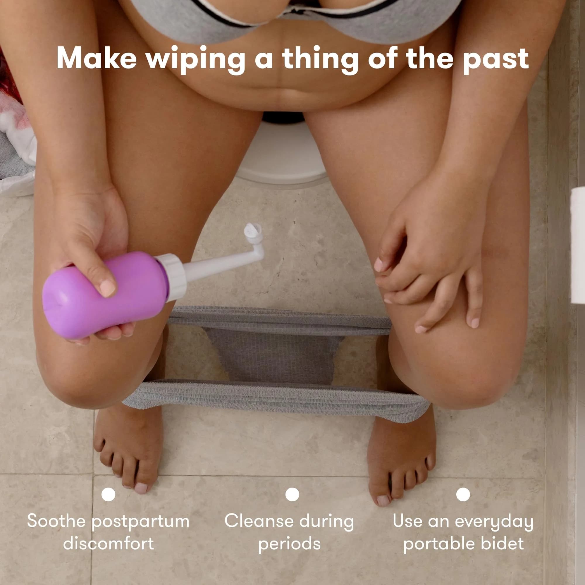 Frida Mom Upside Down Peri Bottle for Postpartum Care, Portable Bidet 296ml (10 Fl Oz) | Essential Postpartum Recovery Tool - view 4