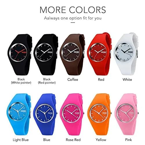 Gosasa Women's Silicone Strap Watch 40mm | Waterproof & Minimalist Design thumbnail 6