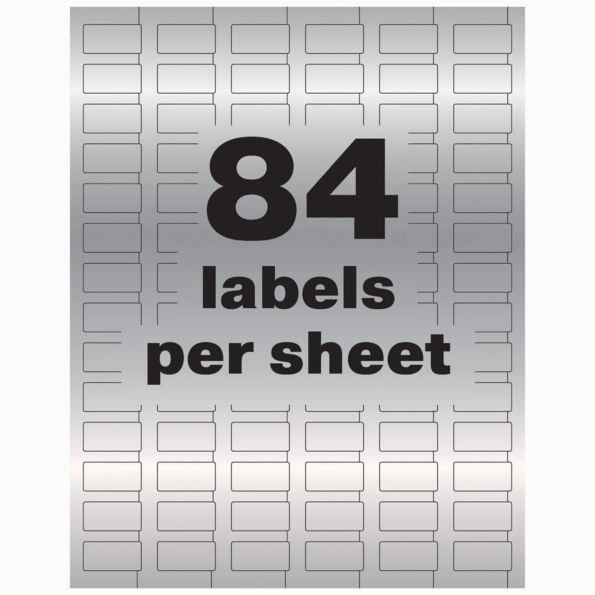 Avery Metallic Asset Tag Labels 1/2" x 1" (672 Labels, Silver) | Waterproof & Chemical Resistant - view 6